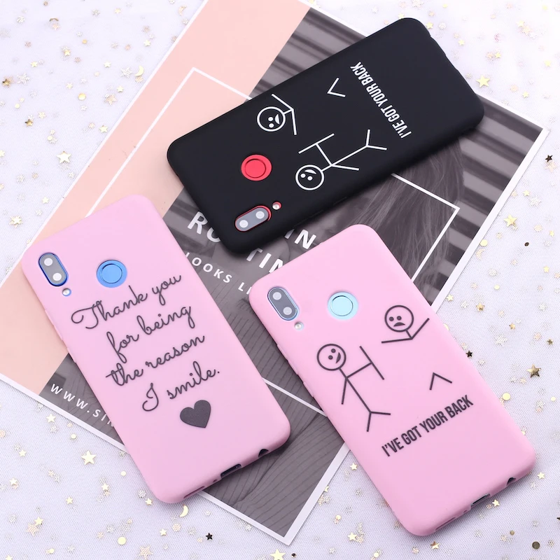 Силиконовый чехол для телефона Huawei Honor Mate 10 20 Nova P20 P30 P Smart Cute Love Quote Get your Back Candy |