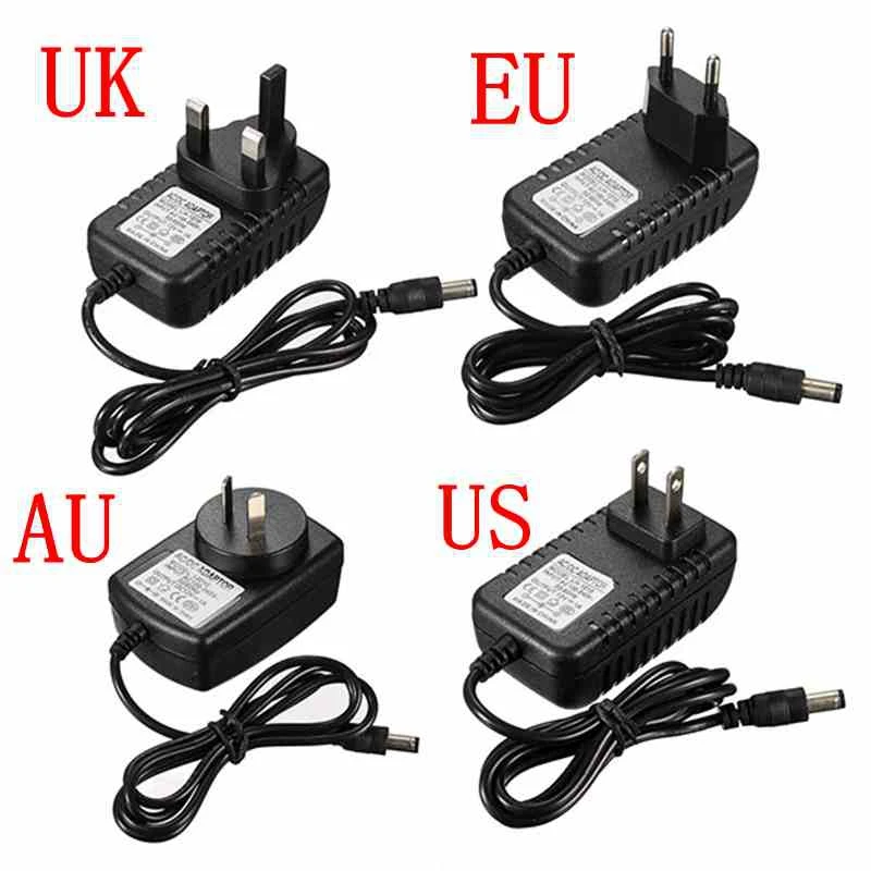 JOY DC 12 V 1A ЕС вилка адаптер питания зарядное устройство AC 100-240 V DC источник питания для камеры видеонаблюдения(2,1 мм* 5,5 мм