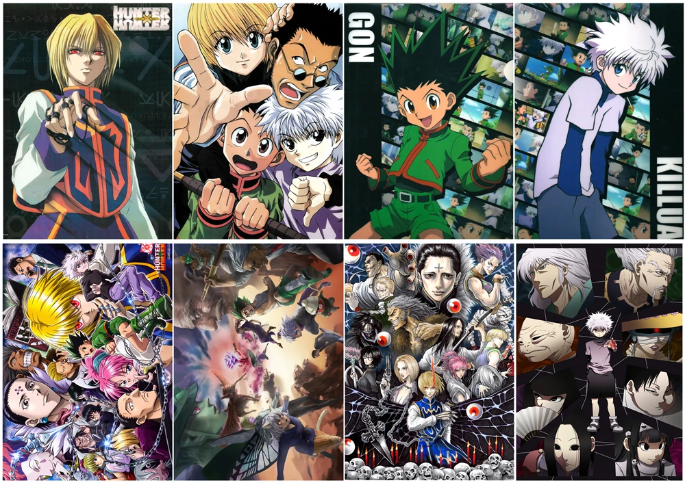 Постеры Hunter x hunter из полипропилена A3 8 штук настенные постеры PPP023 | Дом и сад