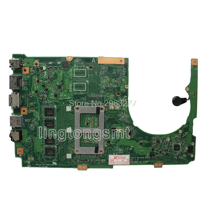 Отправить доска+ S301LA материнской REV2.0 2 г I7 cpu для ASUS S301L Q301 Q301LA Материнская плата ноутбука S301LA плата S301LA материнская плата