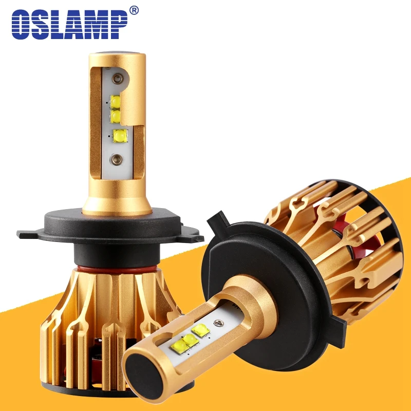 Oslamp T6 светодиодный H4 H7 H11 9005 9006 автомобилей головной светильник лампы 6500 К 70 Вт 7000lm