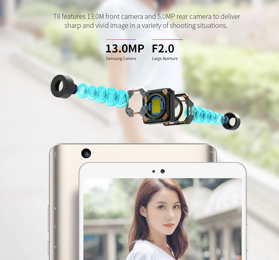 Teclast Master T8 8,4 ''планшетный ПК 7,0 MTK8176 Hexa Core 4 Гб+ 64 ГБ Android 7,0 Распознавание отпечатков пальцев 13,0 МП передний 8,0 МП задний OTG