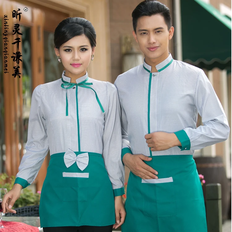 Отельная Униформа осень и зима женская фаст фуд ресторан официант столовая