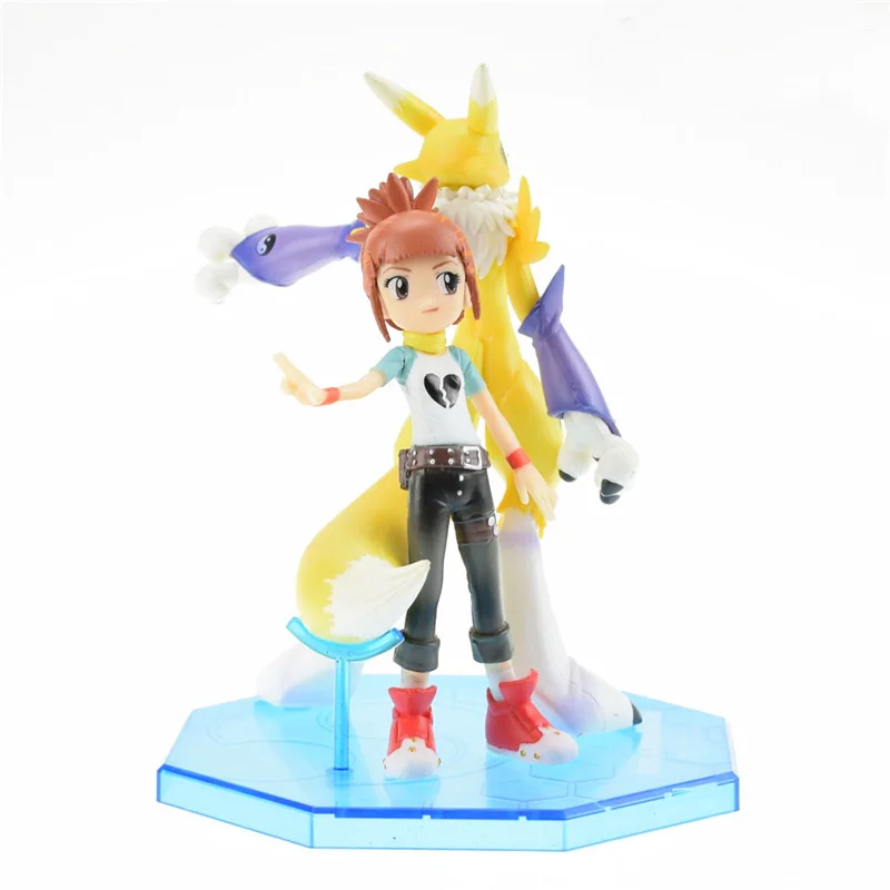 2 шт./компл. Digimon Adventure Digital Monster Makino Ruki Renamon Queen ПВХ фигурка Модель Кукла подарок|action