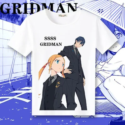 SSSS.GRIDMAN футболки с коротким рукавом Rimuru Takarada Rikka Shinjo Akane Косплей унисекс