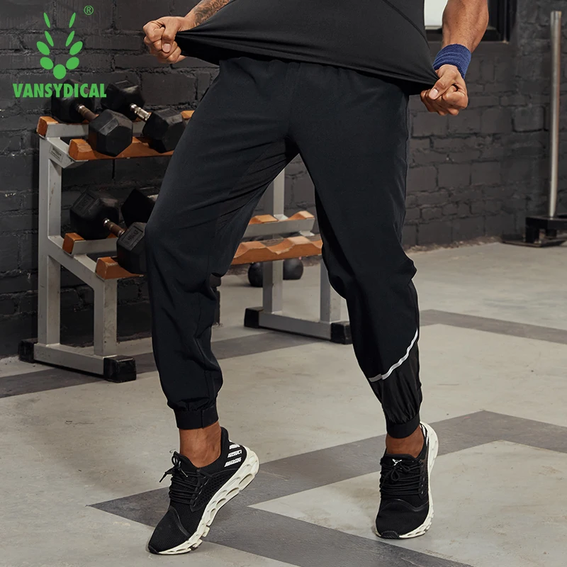 Breathable Sport Pants Mens Running With Zipper Pocket Training Trousers Joggings Pant Fitness For Men | Мужская одежда
