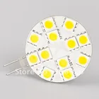 12LED 5050 SMD Led G4 Light (широкий Вольт ACDC10-30V) 12В 24В Dimmable Bi-pin Белый теплый белый 1 шт.лот