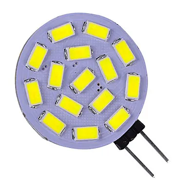 10 шт. Точечный светильник 15 * 5730SMD 5 Вт G4 Светодиодная лампа “Кукуруза”
