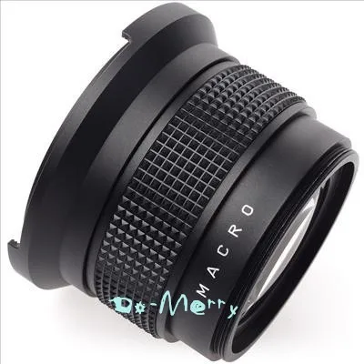 52 мм 0.35x altura Fisheye Широкий формат с макрообъектив ленте для Nikon D5200 D5100 D3200 D3100 D3000 для Canon 70D 60D 700D D5100