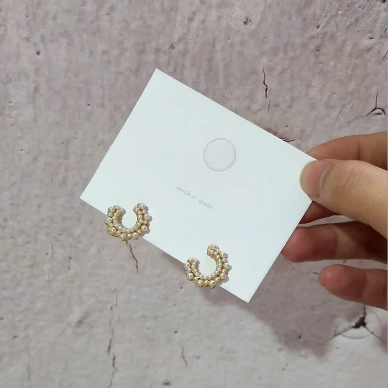 eeglee Fashion Pearl Earrings Letter For Women Earing Ladies Accessories Jewelry Korean orecchini donna | Украшения и аксессуары