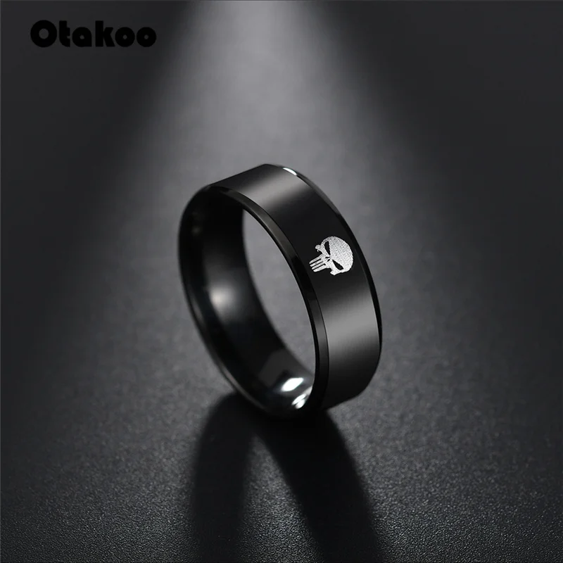 Мужское и женское кольцо Otakoo из нержавеющей стали с супергероем черепом скелетом