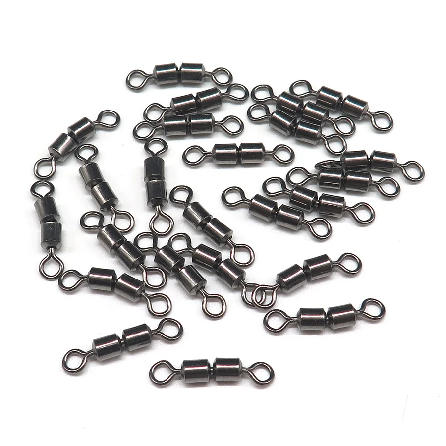 Minfishing 100 шт. рыболовные Вертлюги с двумя шарнирами|fishing hook|fishing swivelsrolling swivel |