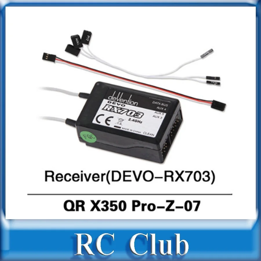 

Ресивер Walkera QR X350 PRO RX703 QR X350 PRO-Z-07 для передатчика Devo TX Бесплатная доставка