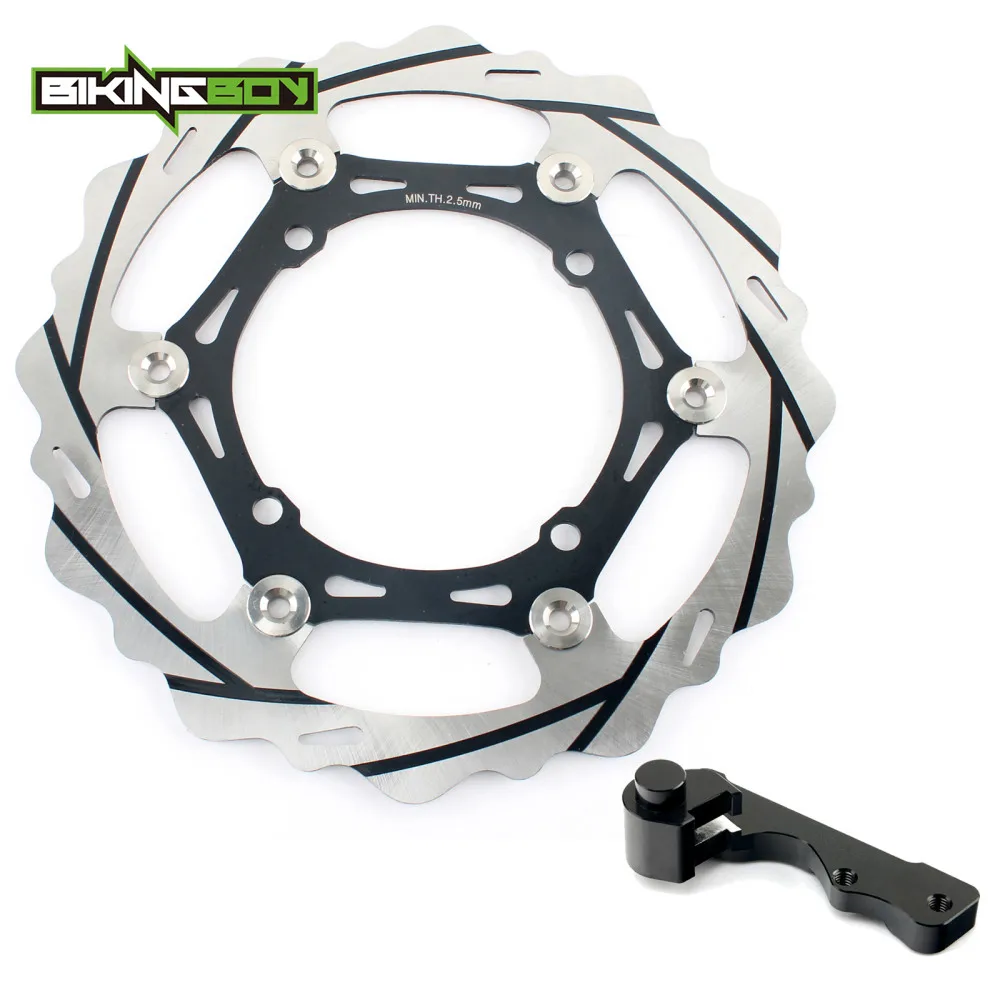 Groove Black BIKINGBOY РМЗ 250 07-17 RM-Z 450 05-17 16 15 14 13 09 RMX 450, 10, 11, 12, негабаритных 270 мм спереди и сзади тормозной диск кронштейн адаптера переменного тока - Цвет: Groove Black