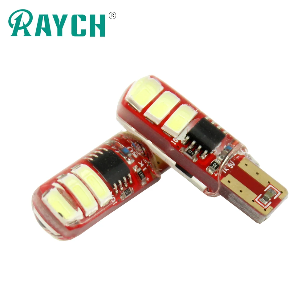 2 шт. светодиодная силиконовая вспышка T10 6 smd 5630 5730 Iluminacao 194 W5W e Dois modos de Operacao Do Carro do