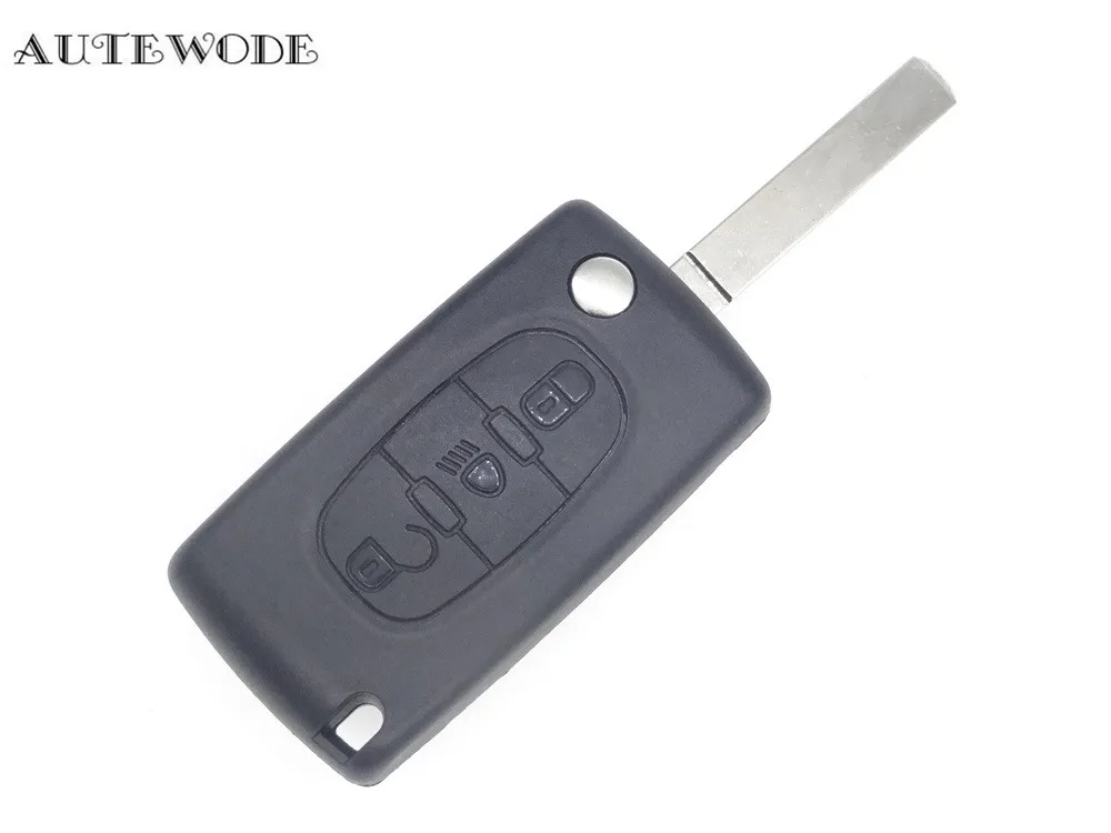 AUTEWODE новый пульт дистанционного Ключа автомобиля SHELL для Citroen C2 C3 C4 C5 C6 C8 peugeot 407 307