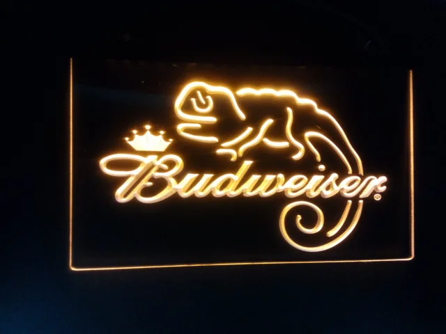 B11 Budweiser Frank ящерица пивной бар Паб Клуб 3d вывески светодиодный неоновый