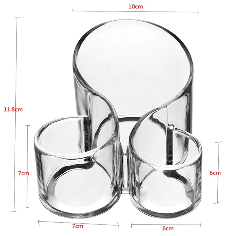 Прозрачная коробка для хранения косметики органайзеры помады витрины