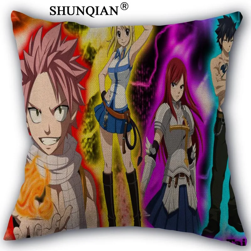 Pillow Cover Изготовленная на заказ накидка для подушки, fairy tail домашний текстиль площадь размером 45*45 см декоративное хлопковое белье Наволочка - Цвет: Pillow Cover