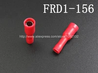 1000pcs red frd1 156 female insulated electric connector female bullet connector terminal crimp for 2216 awgwiring 0 51 5mm2
