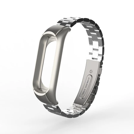 Умный Браслет mi band 3 из нержавеющей стали для Xiaomi mi band 3, металлический сменный ремешок mi lans для Xiaomi mi Band 3 - Цвет: Style 2 Color 3