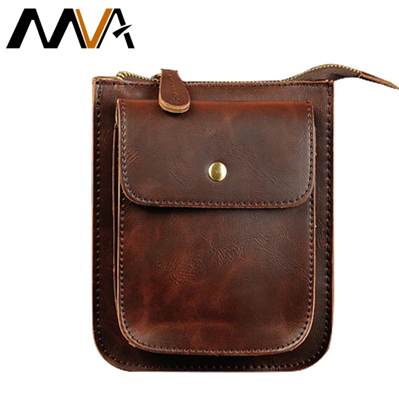 MVA мужская сумка из искусственной кожи кожаный нагрудный ремень поясная через