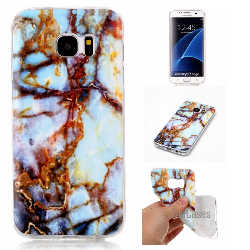 Для samsung Galaxy S8 Plus S7 Edge S6 S5 S4 S3 чехол, мягкий силиконовый чехол, чехол, Capinha Etui, гладкий мраморный рок чехол для телефона s