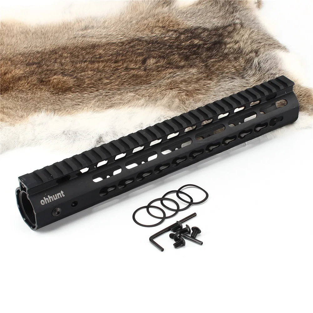 Ohhunt Тактический NSR 12 &quotFree Float KeyMod Handguard страйкбольный AR 15 AR15 M16 M4 Rail Mount Top System Picatinny