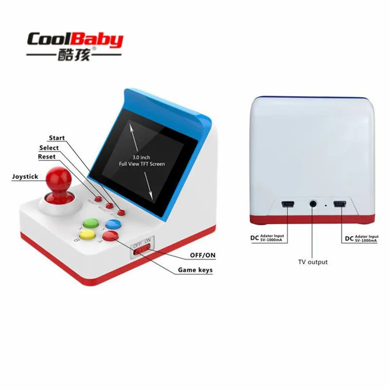 Новинка 360 Классическая семейная игровая консоль портативная ретро мини 3 дюйма 16