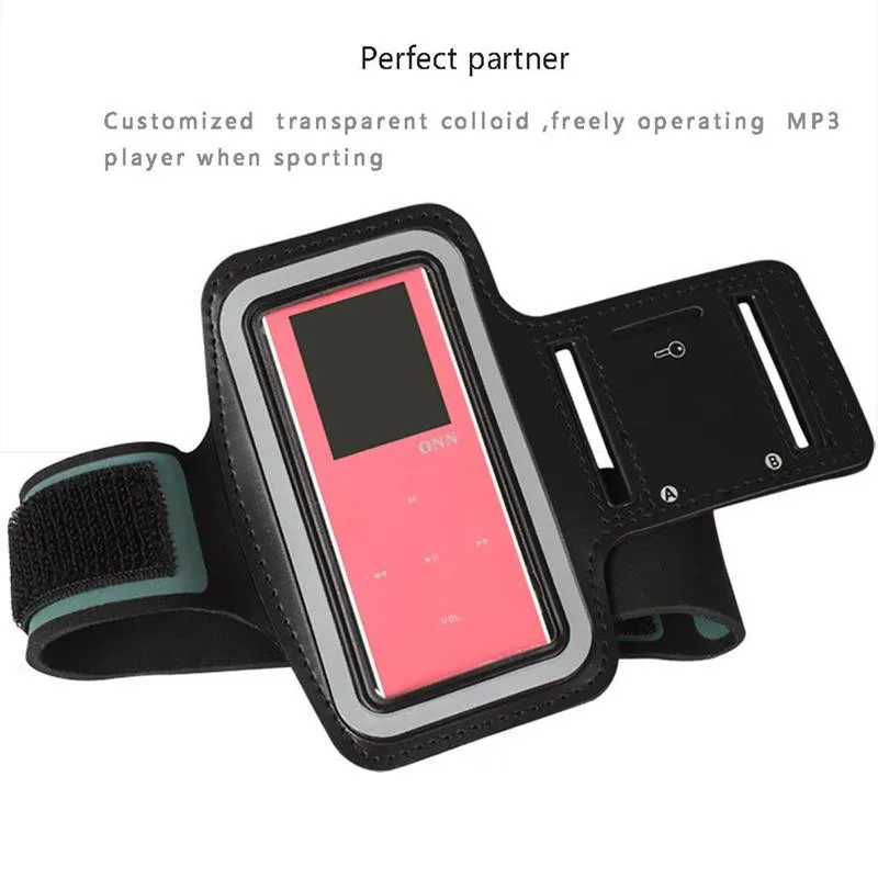 Чехол на руку для занятий спортом чехол Ipod nano 4th 5th ONN RUIZU MP3 Player черная сумка