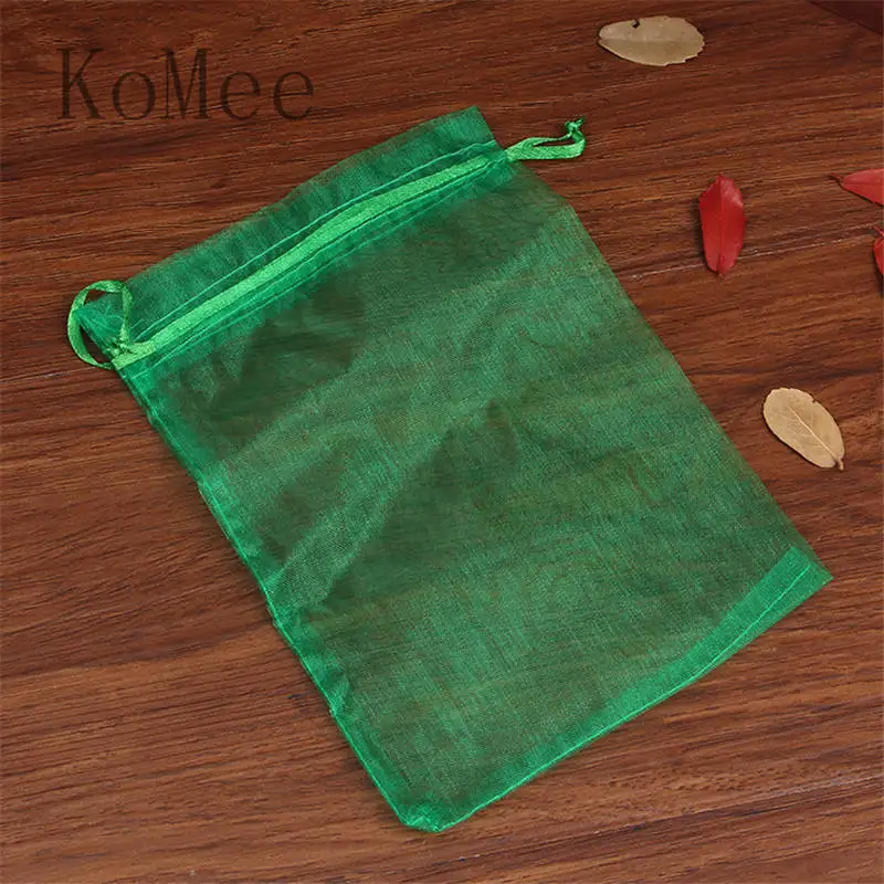10Pcs/Lot 15x20 20x30 30x40cm Big Organza Bags Wedding Favor Drawstring Christmas Gift Bag Boutique Gifts Packaging Bags Pouches images - 6
