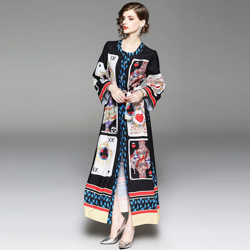 2018 осенний свитер с рождественскими покер платье Для женщин в форме сердца