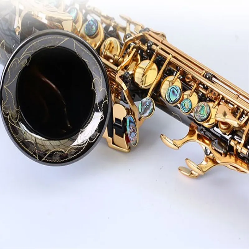Сопрано саксофон Bb Wind Instrument Sax Western Instruments Black saxofone saxofon Soprano Музыкальные