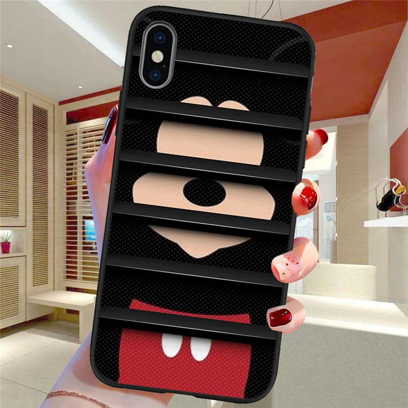 H1869 Мультфильм для iPhone X XR XS Max 5 5S SE 6 6S 7 8 Plus Oneplus 5T Pro 6T чехол для телефона Funda Coque Etui funda capinha mouse - Цвет: H1869