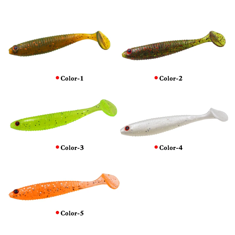 SEAPESCA 10 шт./партия мягкая рыболовная приманка 85 мм 3 8 г искусственные 3D глаза