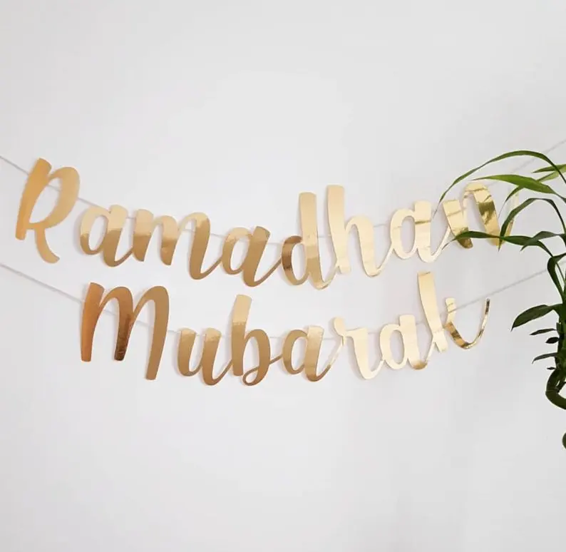 Смешанные золотые конфетти EID MUBARAK воздушные шары Рамадан Eid украшения серебряный гелиевый баллон для мусульманских Eid вечерние воздушные шары - Цвет: 1pcs banner