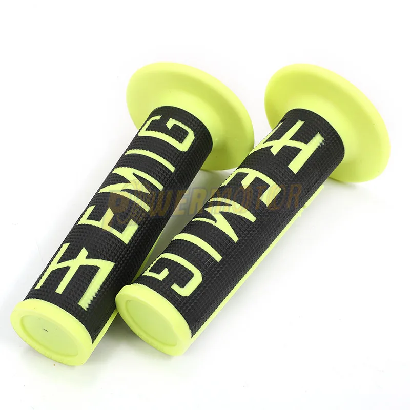Black-Green Новая горячая ручка MX Grip EMIG Grip для мотоцикла KLX CRF Dirt Pit Bike резиновый руль Twist Grip для геля GP - Цвет: Black-Green