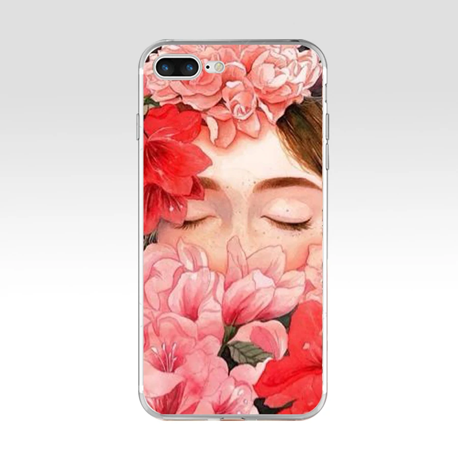 Забавный мягкий чехол D из ТПУ для iPhone 8 Plus прозрачный силиконовый телефона с