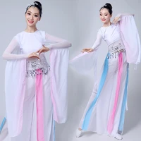 chinese costume hanfu classical dance costume female elegant fairy dance costume fresh and elegant gauze suit
