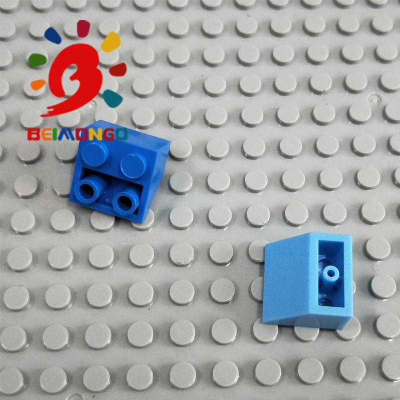 Бесплатная доставка! BEIMONGO строительные блоки черепица 2x 2/45 перевернутый