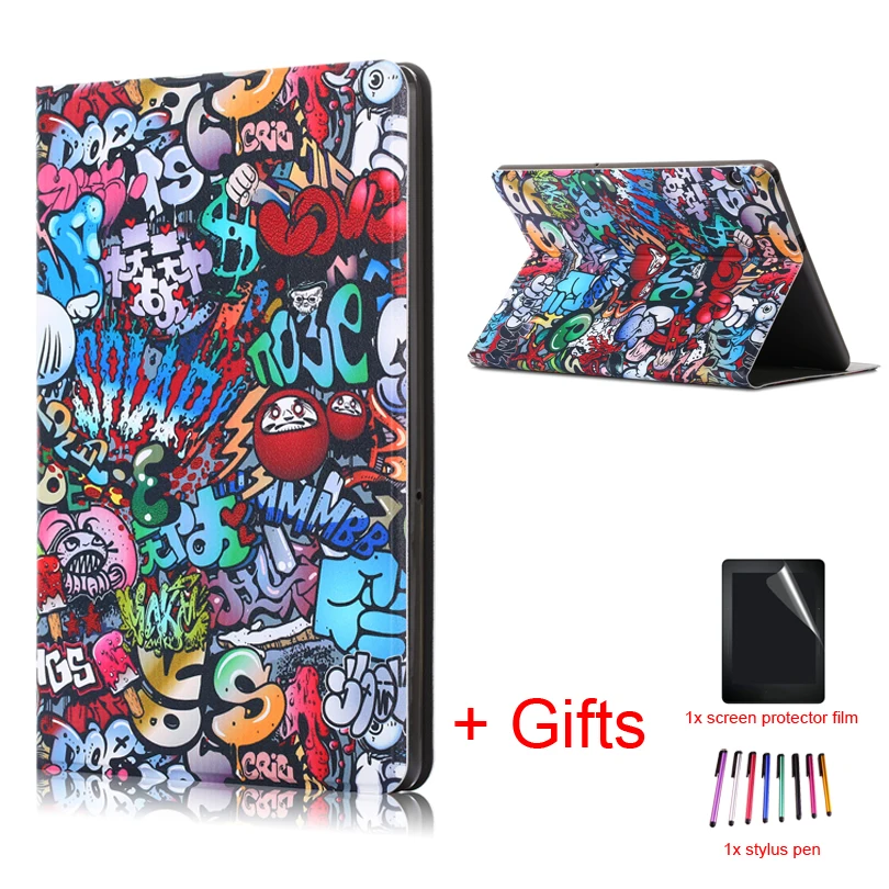 Fnuda чехол для huawei MediaPad T5 10 AGS2 W09 L09 L03 W19 1 &quotTablet ТПУ + PU крышка Подставка Чехол|Чехлы