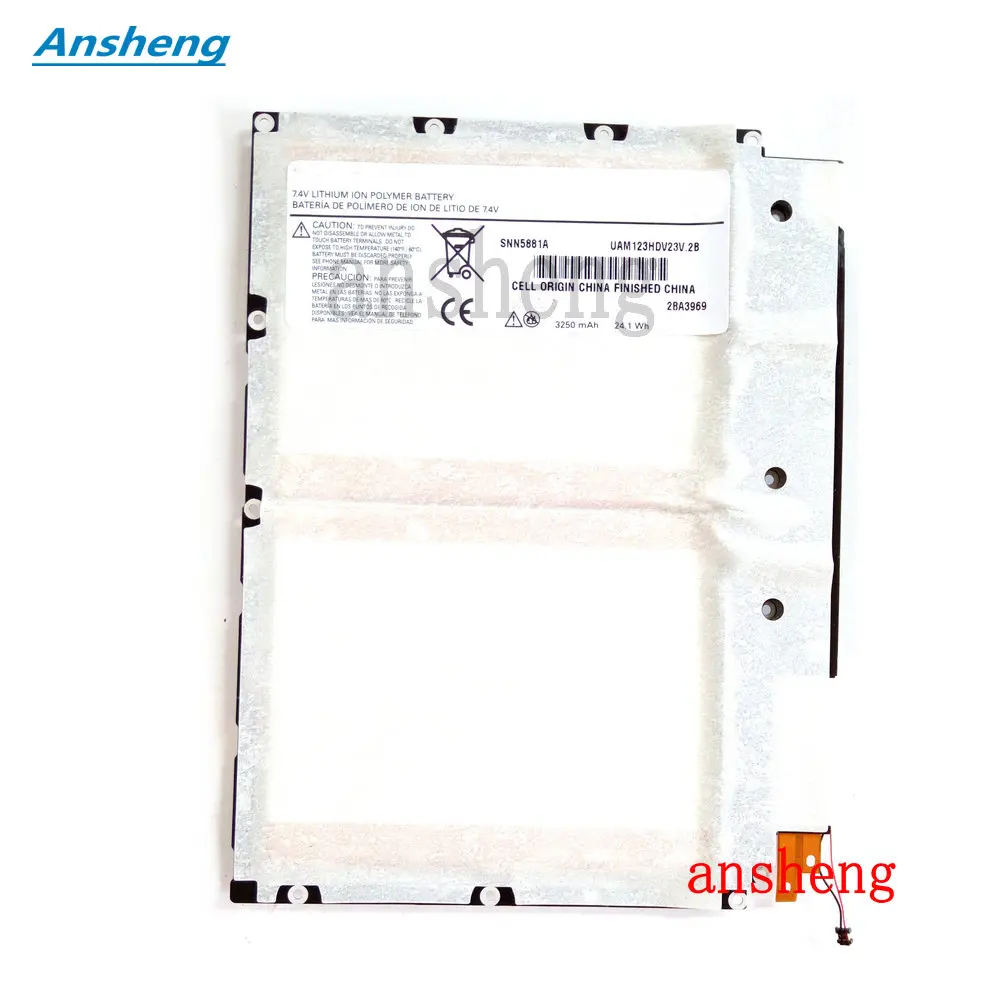 Высокое качество 3250mAh SNN5881S батарея для Motorola Xoom 10 1 SNN5881A MZ601|Аккумуляторы мобильных