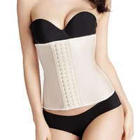 latex waist cincher corset for women shapewear 9 steel boned plus size corsets modeling strap belt body shaper slimming corselet