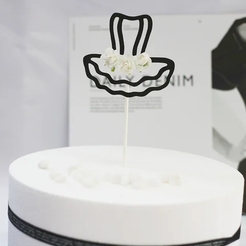 3 шт./лот балетное платье торт Топпер Свадебные украшения торта капкейк Топпер для Baby Shower десертный Декор товары для дня рождения