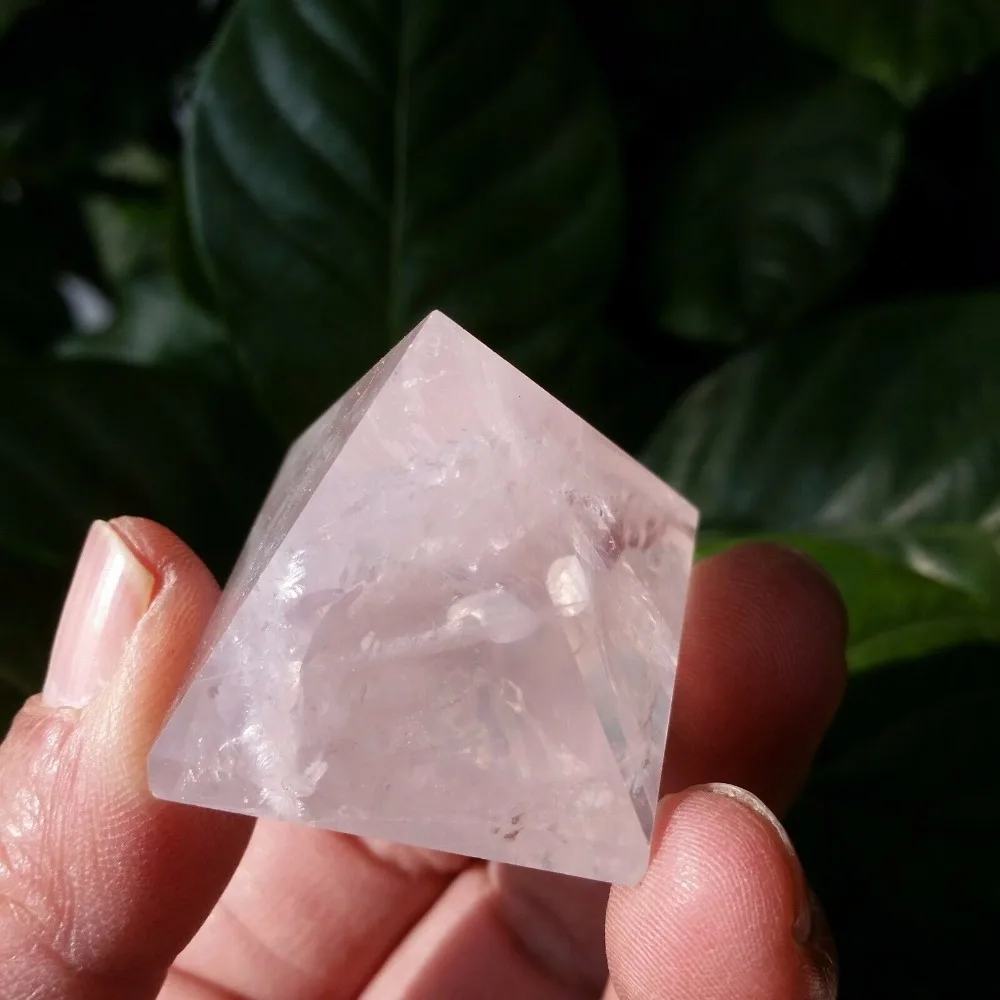 Пирамида полировальная из натурального розового кварца|crystal turntable|crystal vestpyramid tools |