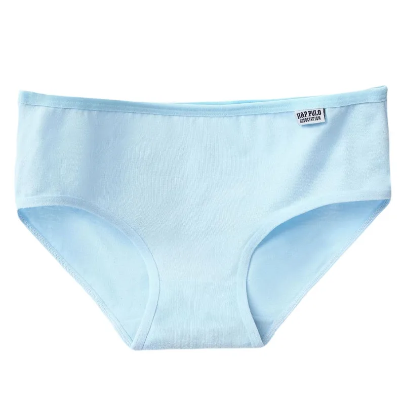 E Women 2XL Size Cotton Briefs Candy Solid Color Panties Low Waist Underwear Soft - Цвет: E