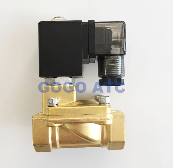 Мембранный электромагнитный клапан GOGO латунный электрический 110 В 220 переменного