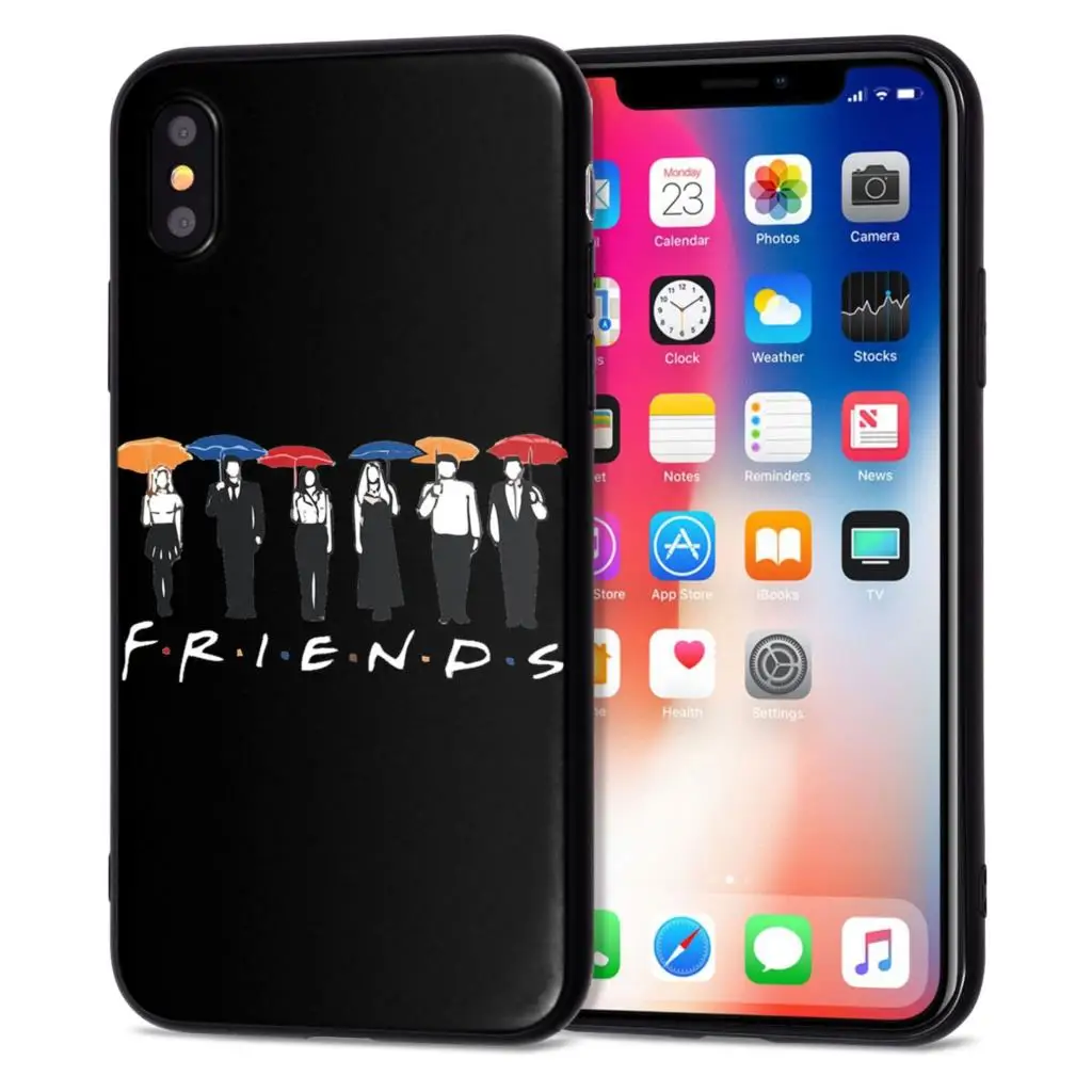 Чехол для телефона Central Perk Coffee friends tv show how you doin черный силиконовый чехол iPhone X 5 5s SE 6