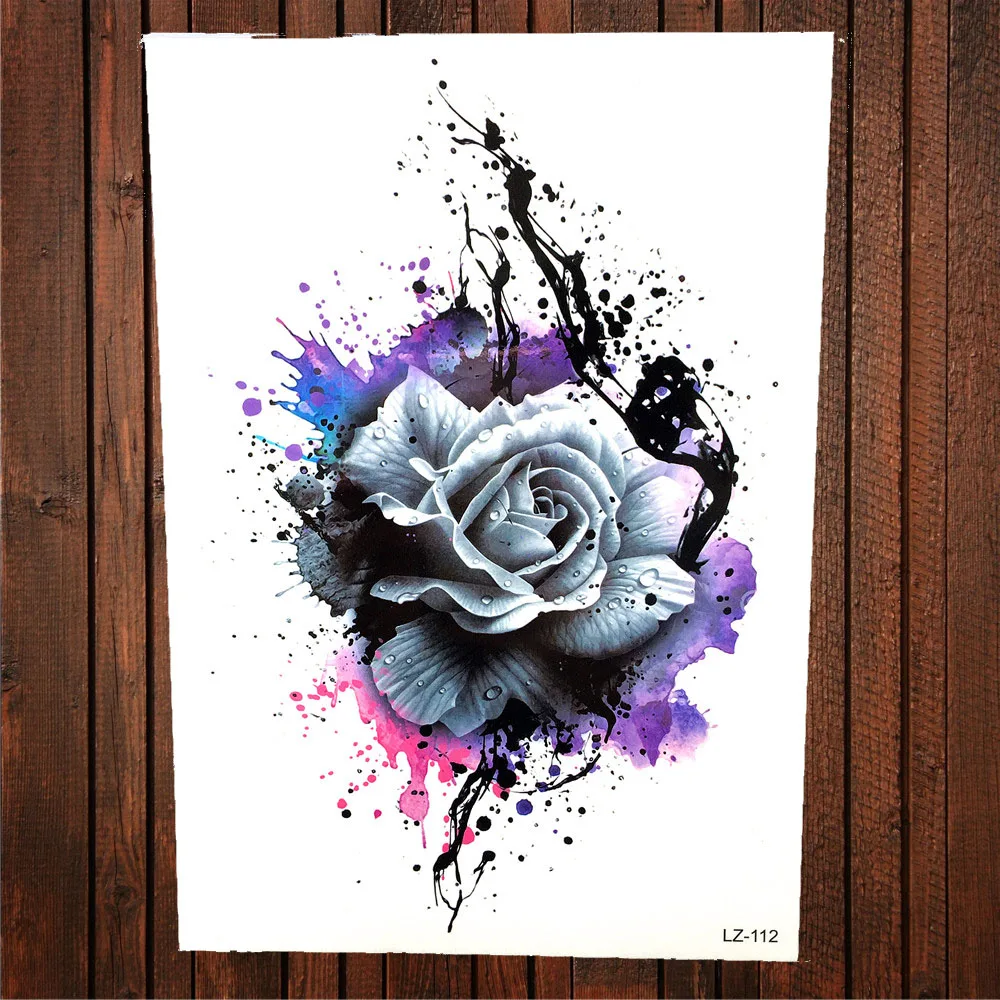 FANRUI Geometric Temporary Tattoo Stickers Men Women Flower Waterproof Tatoo Children Cartoon Unicorn Kids Christmas Gift | Красота и
