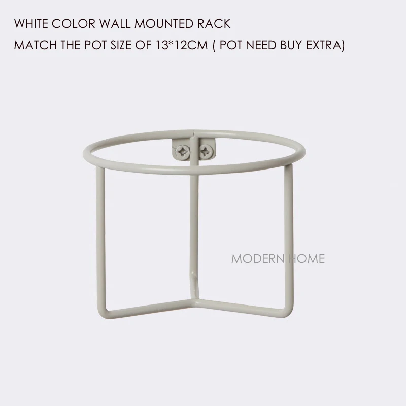 White Rack for wall Современная мода дизайн столешница использовать или настенный Лофт металлические цветочные горшки стойки лоток для хранения, растения организации корзина горшок - Цвет: White Rack for wall